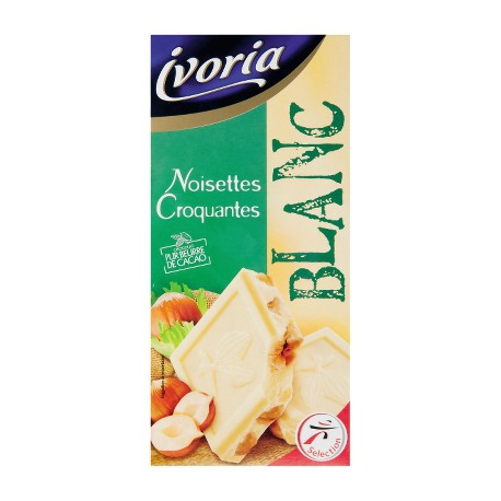 Ivoria Choc.Blc Noisette 200G