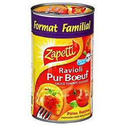 Zapetti Raviolis Pur Boeuf Vf Zapetti 1200G
