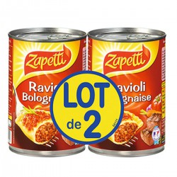 Lot 2 Ravioli Bolognaise 400G Zapetti