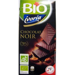 Ivoria Tab.Noir 70% Bio 100G
