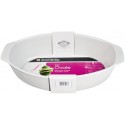 Dom Plat Ovale 34X21Cm Blc