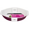 Dom Plat Ovale 34X21Cm Prune