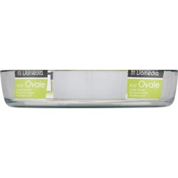 Dom Plat Ovale Verre 30X21