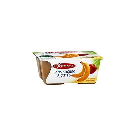 Materne Pomme/Banane S/S 4X100G