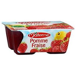 Materne Class. Pomme Fraise 4X100G