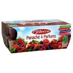 16X100G Panache 4 Fruits Rouges Classiques Materne