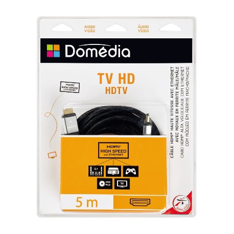 Câble HDMI Ethernet noyau de ferrite FULL HD 1,5 M