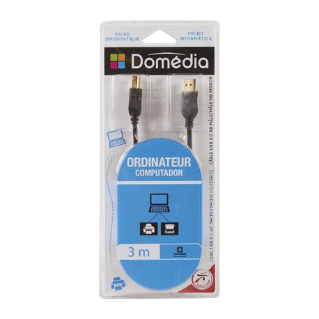 Domedia Cable Usb 2.0 M/M 3M