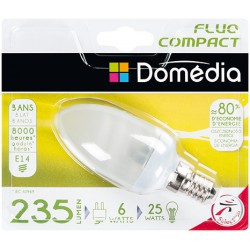 Dom Amp Fluo Flam 6W E14