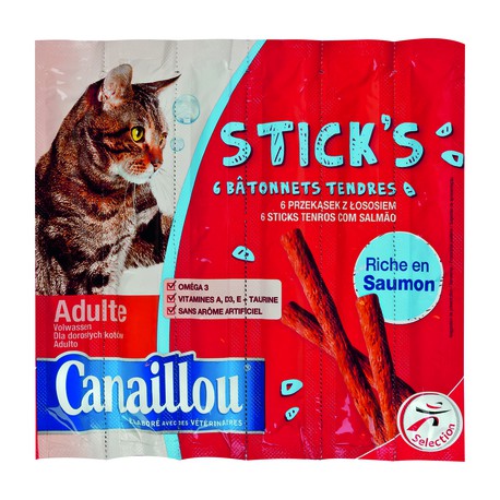 Canail. Stick Chat Saumon 6X5G