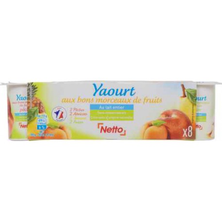 Netto Yt Fruit Jaunes 8X125G