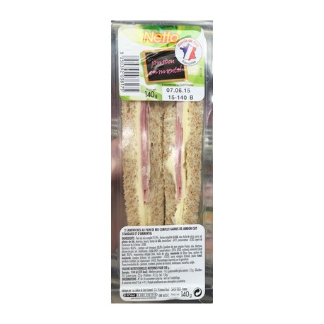 Netto Sandw Jbn Emmental 140G