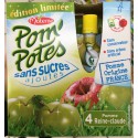 Pack 4X90G Pom Pote Pomme/Reine Claude Sans Sucre Ajoute Materne