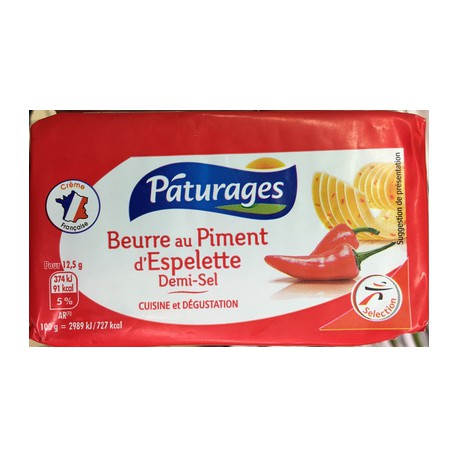 Pat Beurre Piment Esp Plq 100G