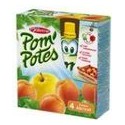 Pom'Potes Compotes En Gourde Pomme Abricot Materne Les 4 Gourdes De 90G