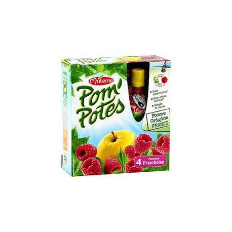 4X90G Pomme Framboise Pom Potes