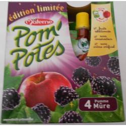 Pack 4X90G Pom Potes Pomme Mure Materne