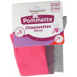 Pmt 3 Chaussettes Corail18/20