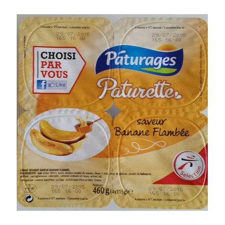 Pat.Cd Sav.Banane Flamb.4X115G