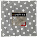 Dom Serv 33Cm X20 Pois Gris