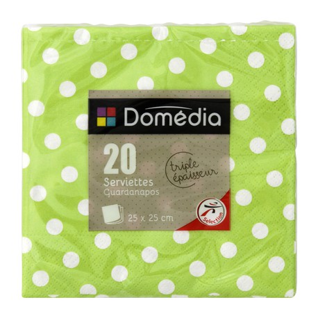 Dom Serv 25Cm X20 Pois Anis