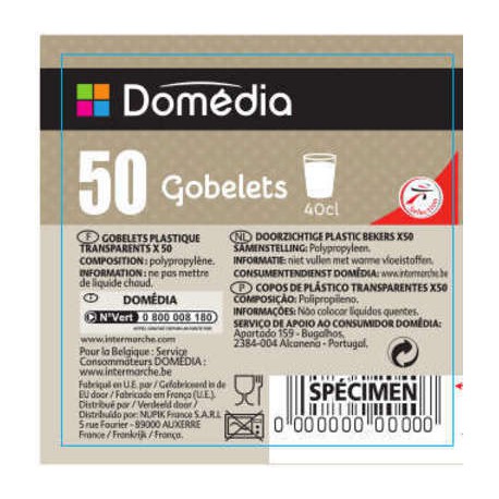 Dom Gob 50Cl X50 Transparent