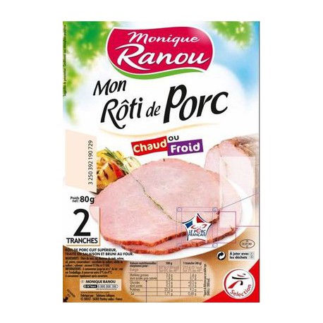 Ranou Roti Porc Cuit Sup2T80Gr