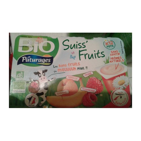 Pat.Suiss Fruits Bio 12X50G