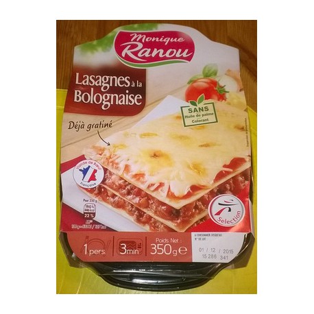 Ranou Lasagne Bolognaise 350G