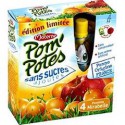 Pack 4X90G Pom Potes Pomme Mirabelle Sans Sucre Ajoute Materne