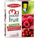 Pack 4X120G Gourde Pomme/Framboise/Cranberries Materne