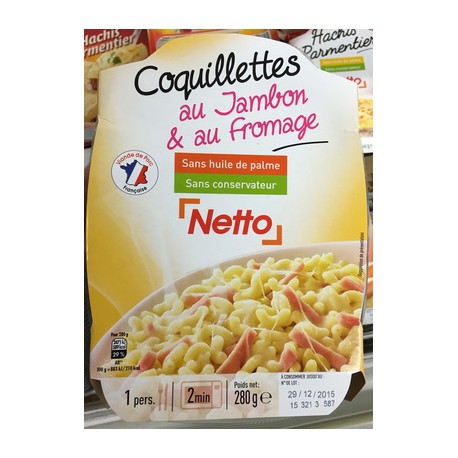 Netto Coquillettes Jambon 280G