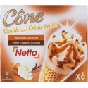 Netto Cone Creme Brule X6 417G