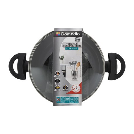 Dom Faitout Alu+ 24Cm + Cv.