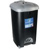 Apta Poubelle Ped 47L Noir/Gri