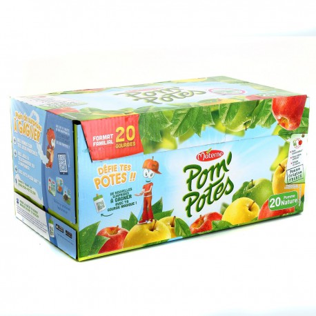 Pack 20X90G Pom Potes Pomme Nature Materne