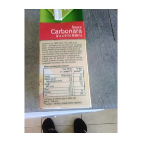 Amora Sauce Pate Carbonara Brique 40Cl