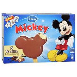 Disney Batonnetx6 Vanille/ Choco Lait Blanc Mickey 300Ml
