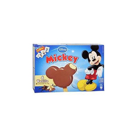 Disney Batonnetx6 Vanille/ Choco Lait Blanc Mickey 300Ml