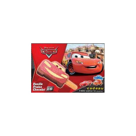6 Batonnets Cars Fraise/Choco Disney