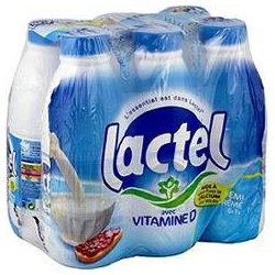 Lactel Lait Uht 1/2 Écrémé Lactel Bouteille 6X1 Litre