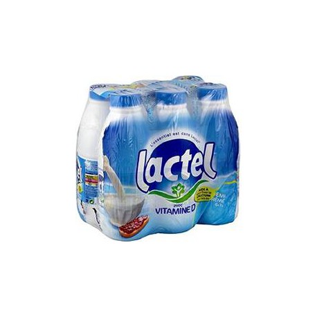 Lactel Lait Uht 1/2 Écrémé Lactel Bouteille 6X1 Litre