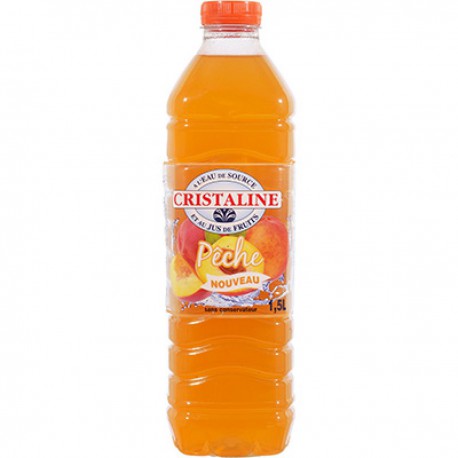 Bouteille 1,5L Eau Aromatisee Peche Cristaline