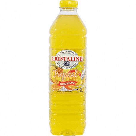 Bouteille 1,5L Eau Aromatisee Tropical Cristaline