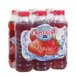 6X0.50L Pet Cristaline Fraise