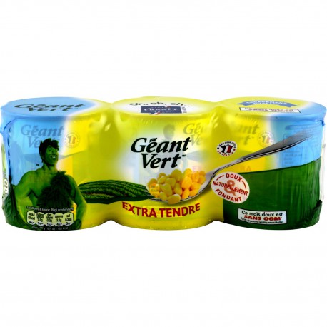3X1/4 Mais Extra Croquant Geant Vert