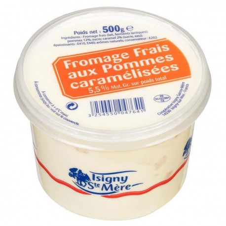 500G Fromage Blanc Pomme Caramel Isigny