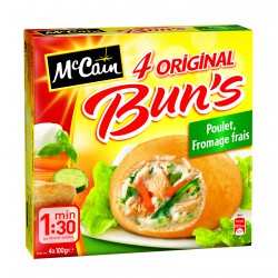 4X100G Bun S Poulet/Fromage Mc Cain
