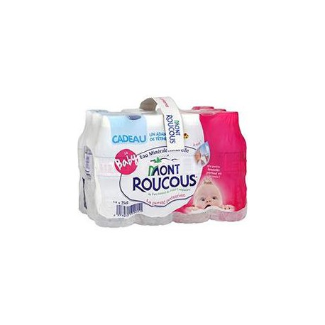Pack Bouteille Pet 12X25Cl Eau Minerale Mont Roucous