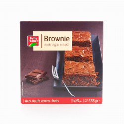 Brownie Chocolat+Pepites Choco.285G Belle France
